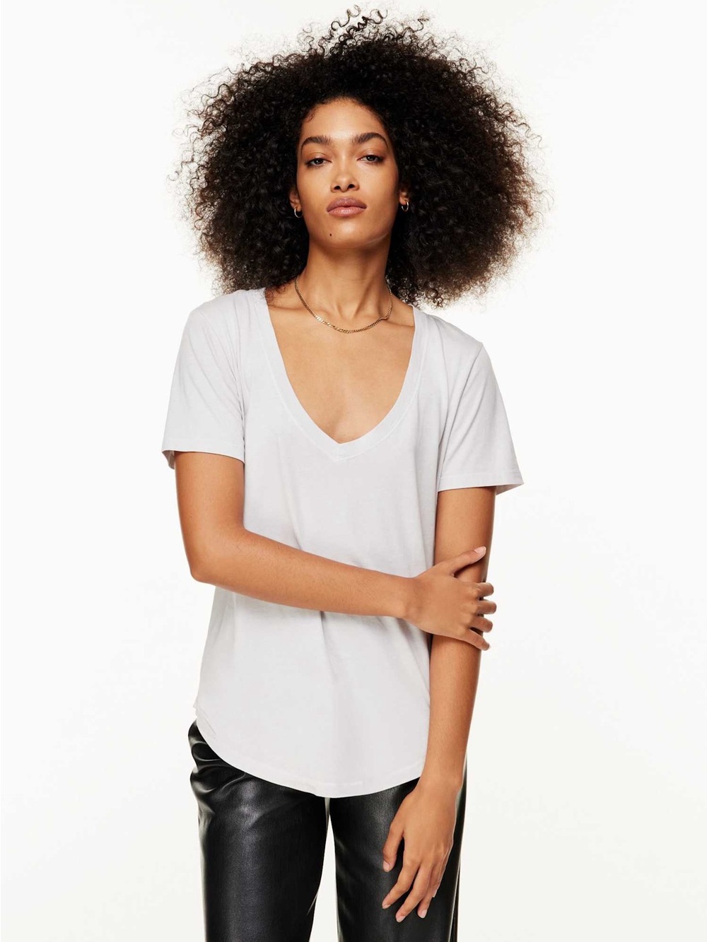 Aritzia Babaton Cuffed Foundation T Shirt